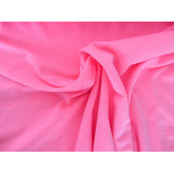 Jersey Uni - einfarbig neon pink